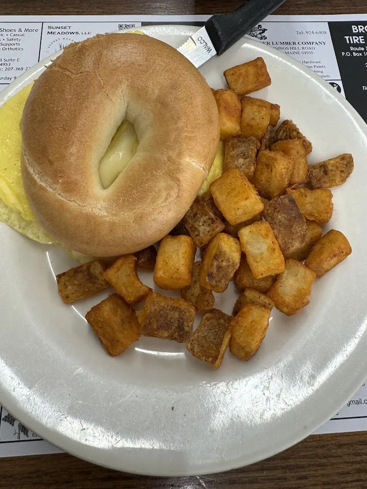 Breakfast Sandwich and Deep Fried Homefries
